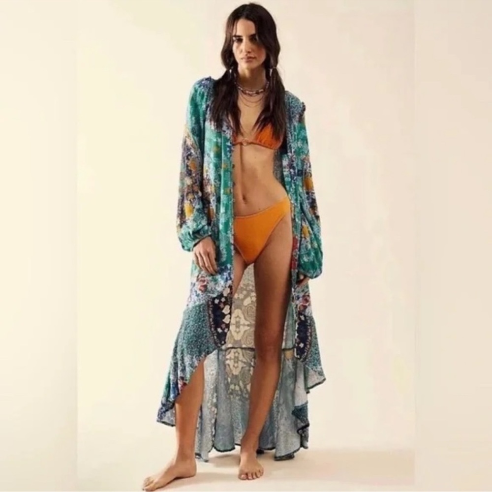 Free People Marais Printed Midi Dress